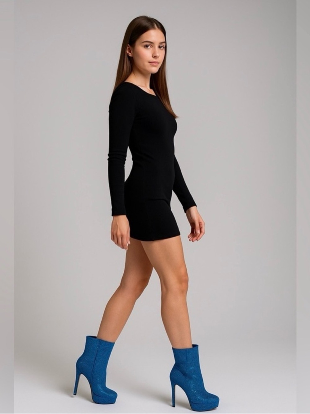 Jessica Simpson Odeda2 Blue Hour Micro Flash Ankle Boots Size
8.5M